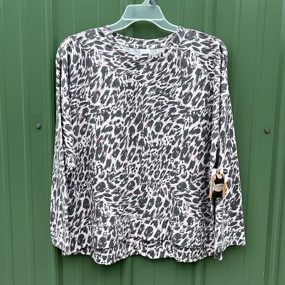Women’s Drop Shoulder Long Sleeve Soft French Terry Cloth Shirt Size XXXL (22) - Picture 1 of 8